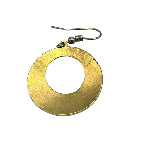 Vintage Cloisonné Enamel Earrings Set Of 3 - Floral Bird & Heart Designs - Picture 6 of 10